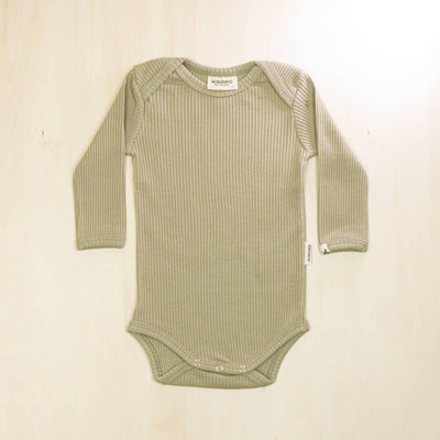 KIANAO Baby One-Pieces Sage Green / 0-1 M Long Sleeve Bodysuit Organic Cotton