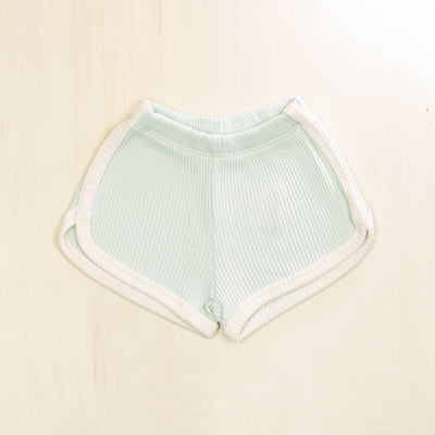 KIANAO Baby & Toddler Bottoms Pale Turquoise / 1-3 M Retro Shorts Organic Cotton