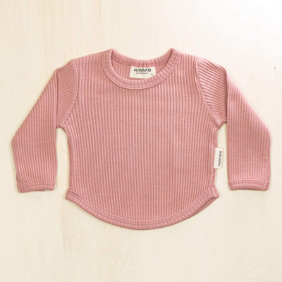 KIANAO Baby & Toddler Tops Old Rose / 1-3 M Long Sleeve Shirt Organic Cotton