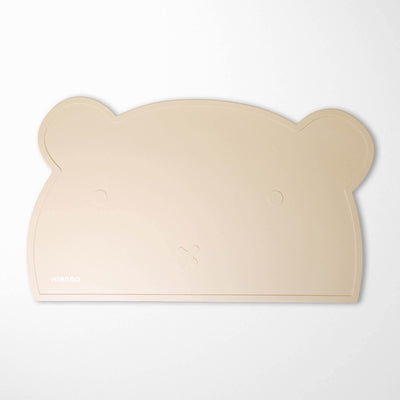 KIANAO Placemats Pearl Beige Bear Silicone Placemats