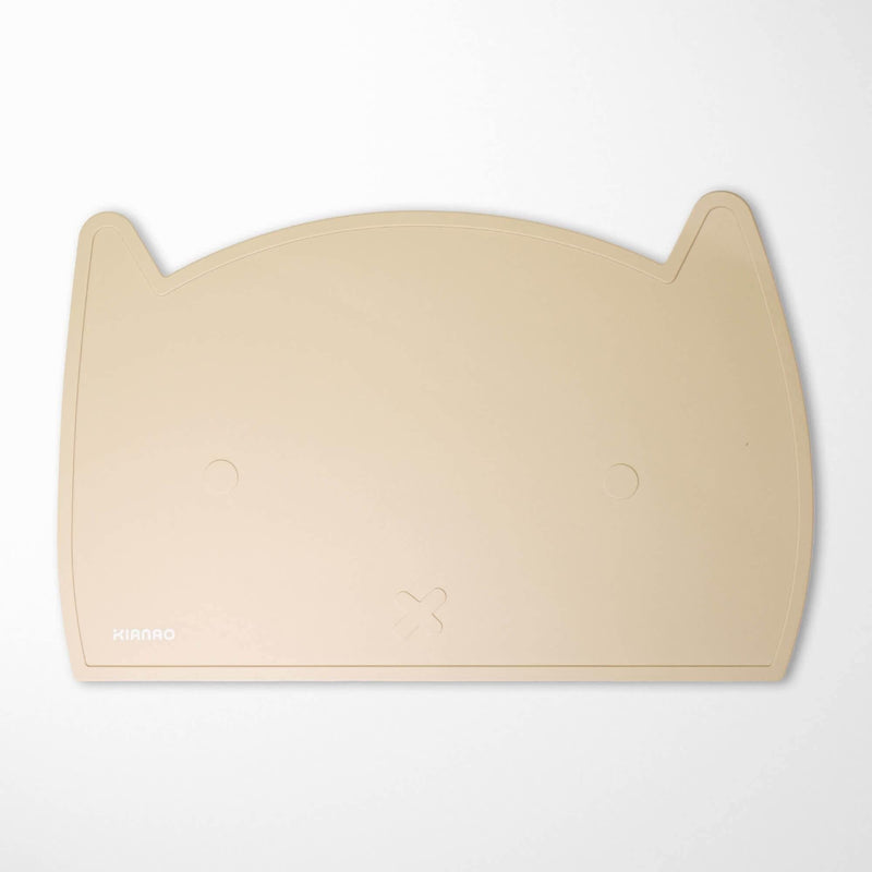 KIANAO Placemats Pearl Beige Cat Silicone Placemats
