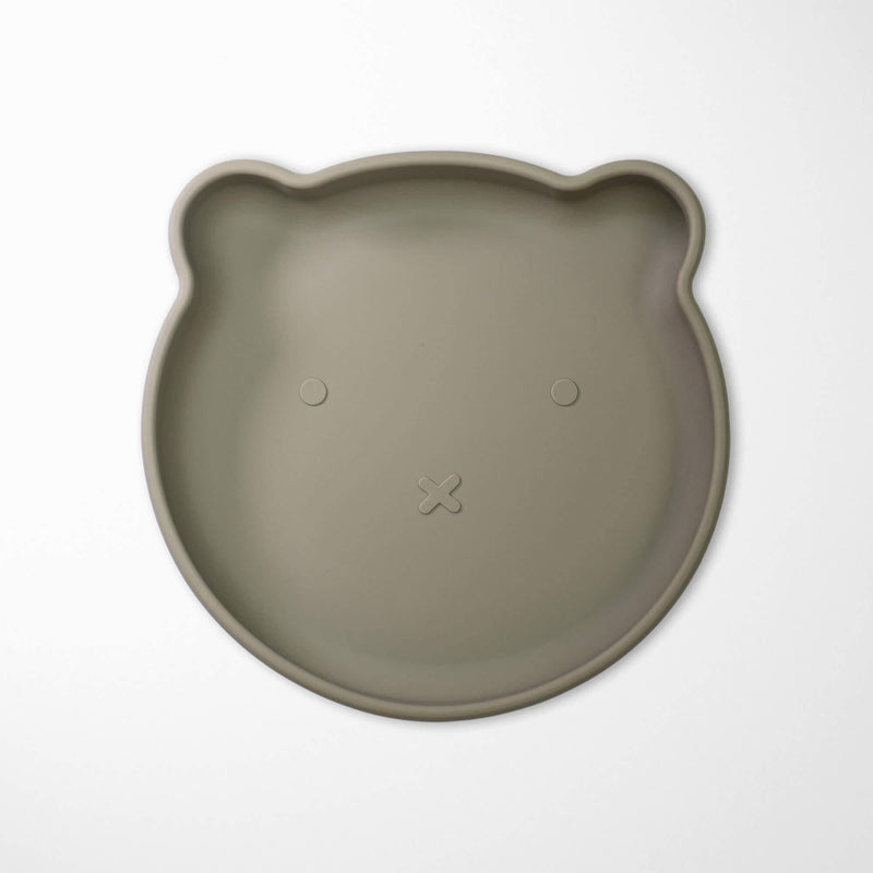 KIANAO Plates Sage Green Bear Plates