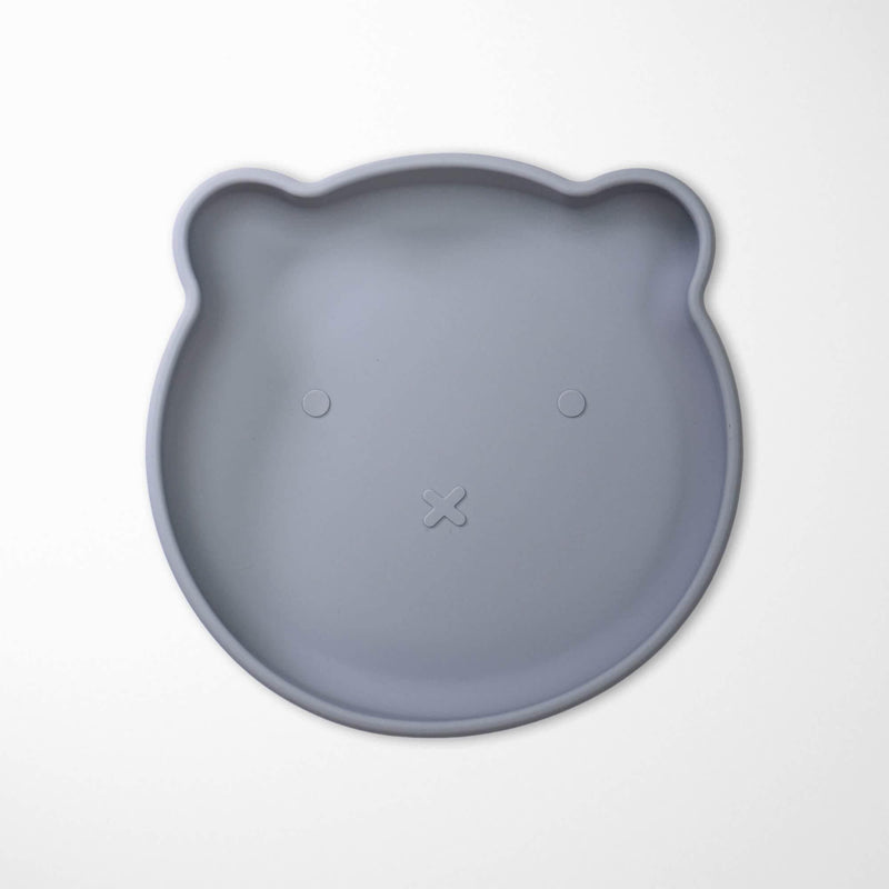 KIANAO Plates Slate Gray Bear Plates